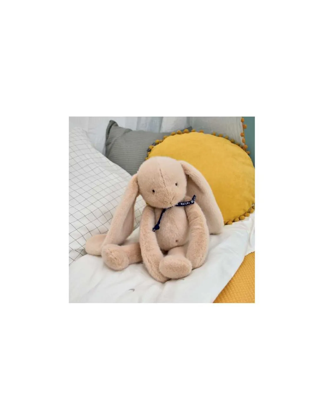 Mailou Tradition Peluche Lapin Méloé 37 cm beige - Maïlou Tradition