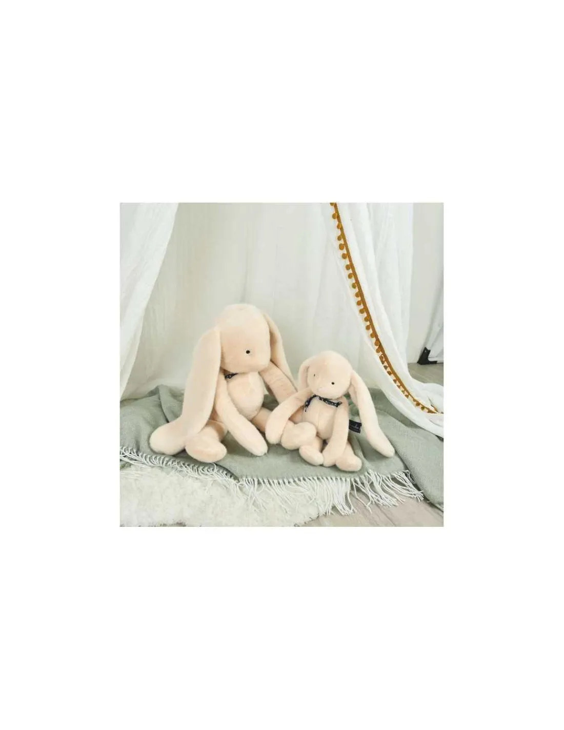 Mailou Tradition Peluche Lapin Méloé 37 cm beige - Maïlou Tradition