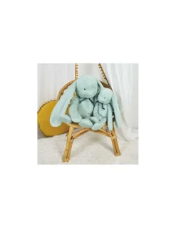 Mailou Tradition Peluche Lapin Méloé 37 cm vert sauge - Maïlou Tradition