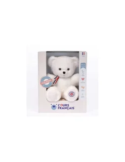 L'Ours Francais Peluche petit ours blanc L'ours français 25 cm