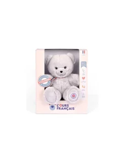 L'Ours Francais Peluche petit ours gris perle L'ours français 25 cm