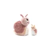 Les Deglingos Peluche Speedou l'escargot maman et bébé rose - Les Ptipotos by Déglingos