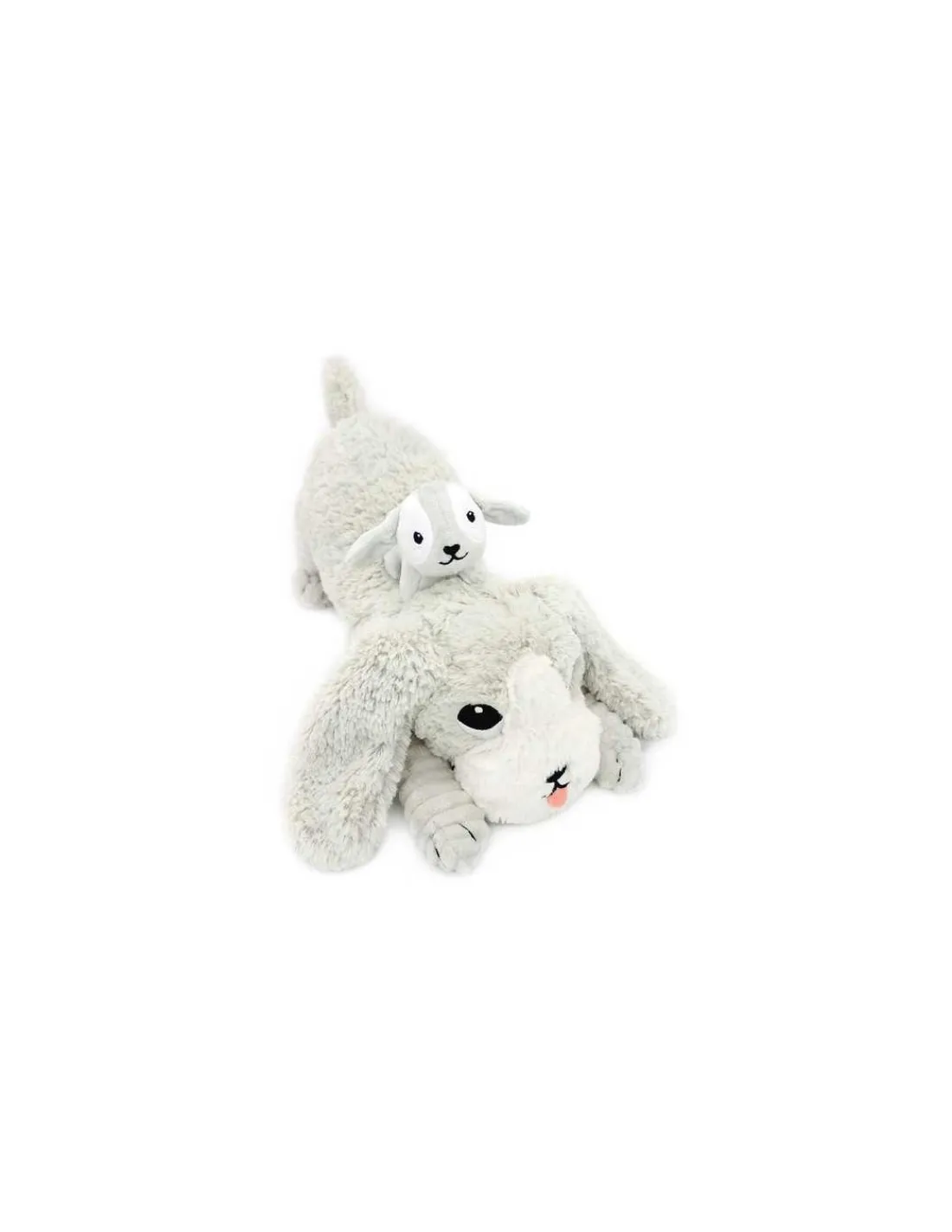 Les Deglingos Peluche Toutou le chien gris clair - Les Ptipotos by Déglingos