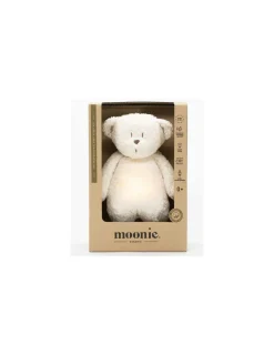Moonie Peluche veilleuse musicale ourson Blanc polaire -