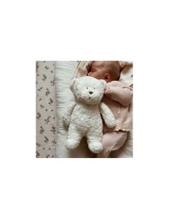 Moonie Peluche veilleuse musicale ourson Blanc polaire -