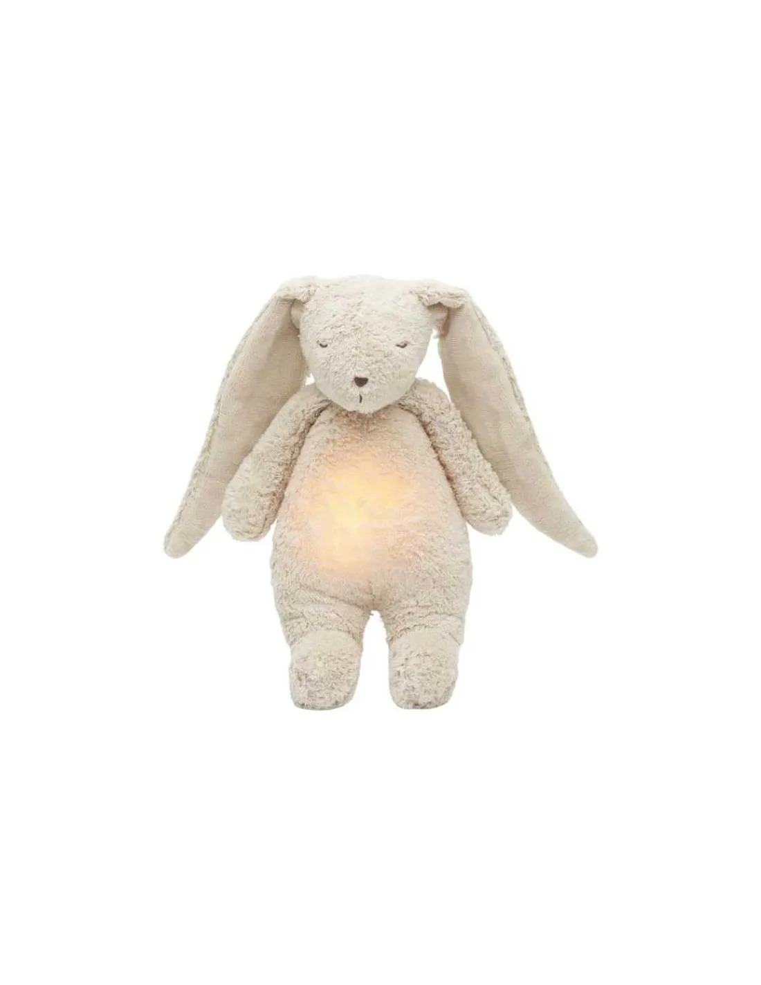 Moonie Peluche veilleuse musicale lapin Sable -