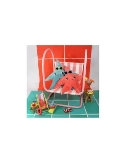 Les Deglingos Peluche Wahou l'étoile de mer Aqua - Les Ptipotos by Déglingos