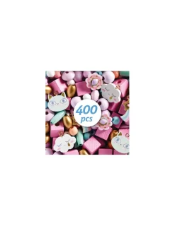 Djeco Perles en bois arc en ciel -