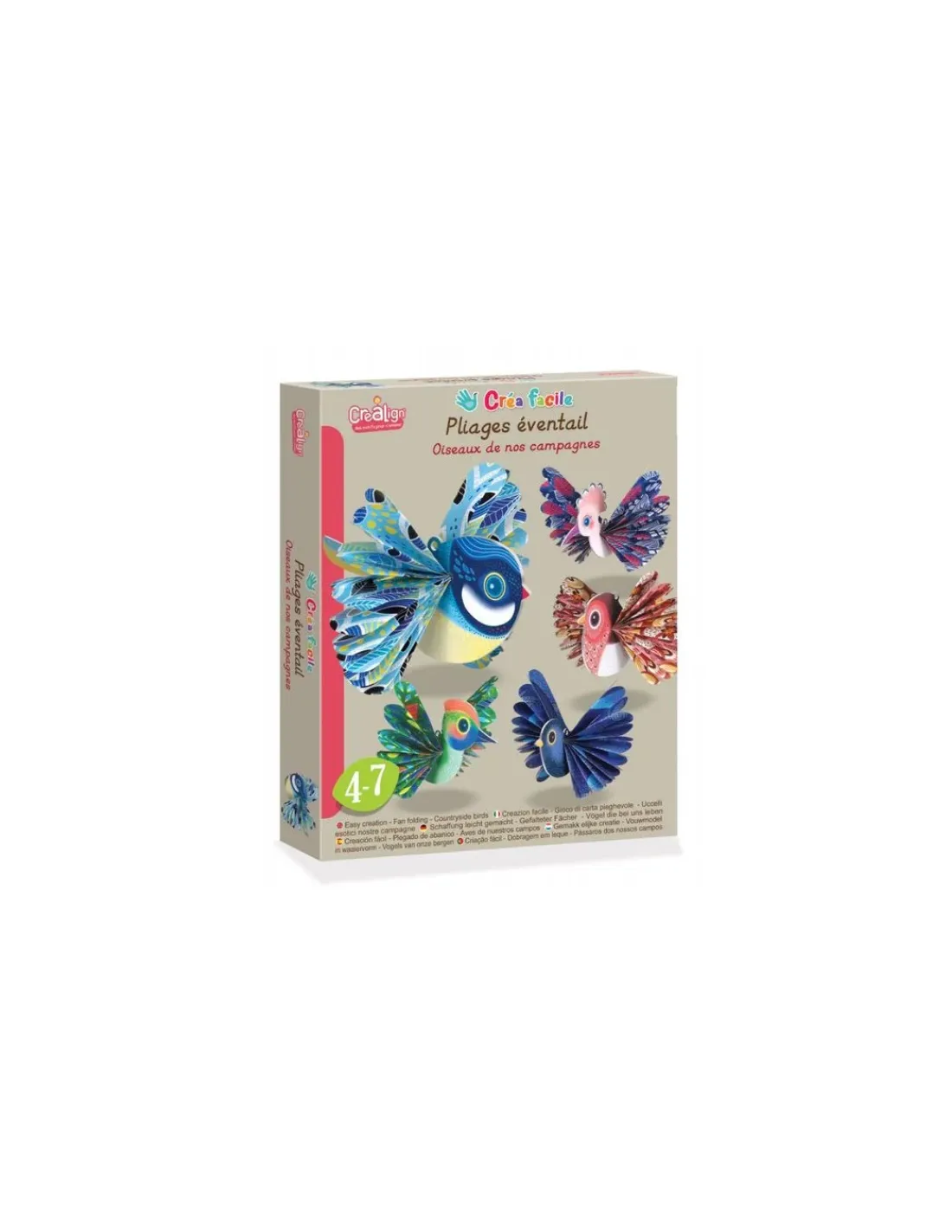 Crea Lign’ Pliages éventails oiseaux de nos campagnes - CréaLign'