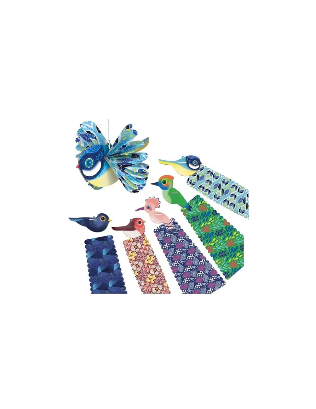 Crea Lign’ Pliages éventails oiseaux de nos campagnes - CréaLign'