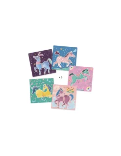 Djeco Pochoirs chevaux -