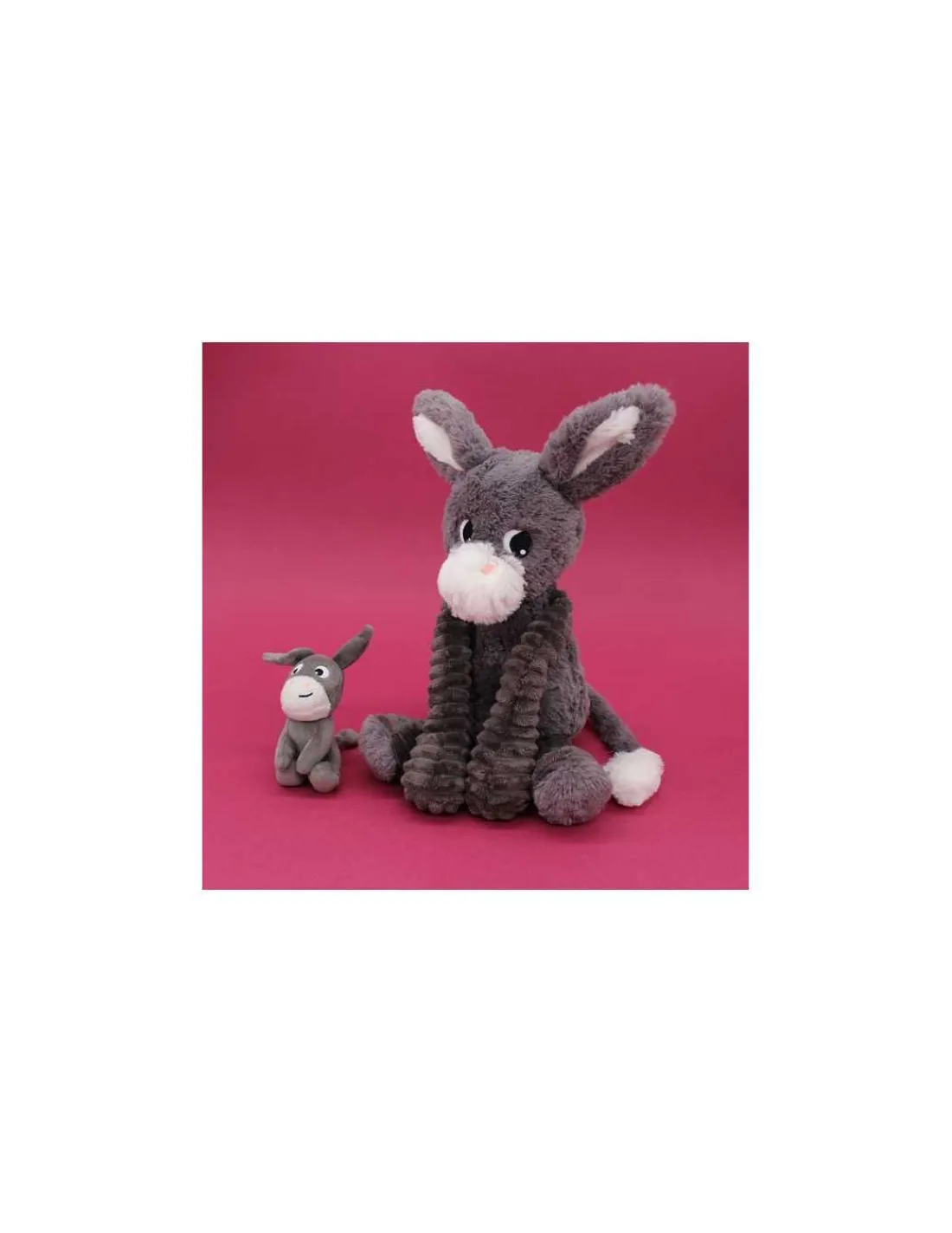 Les Deglingos Poitou l'âne gris maman et bébé - Les Ptipotos by Déglingos