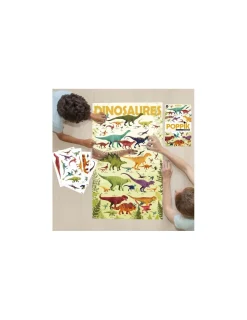 Poppik Poster en stickers dinosaures -
