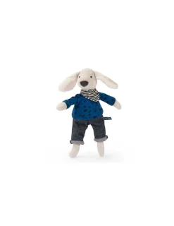 Moulin Roty Poupée chien Pilou bleu Puce & Pilou -