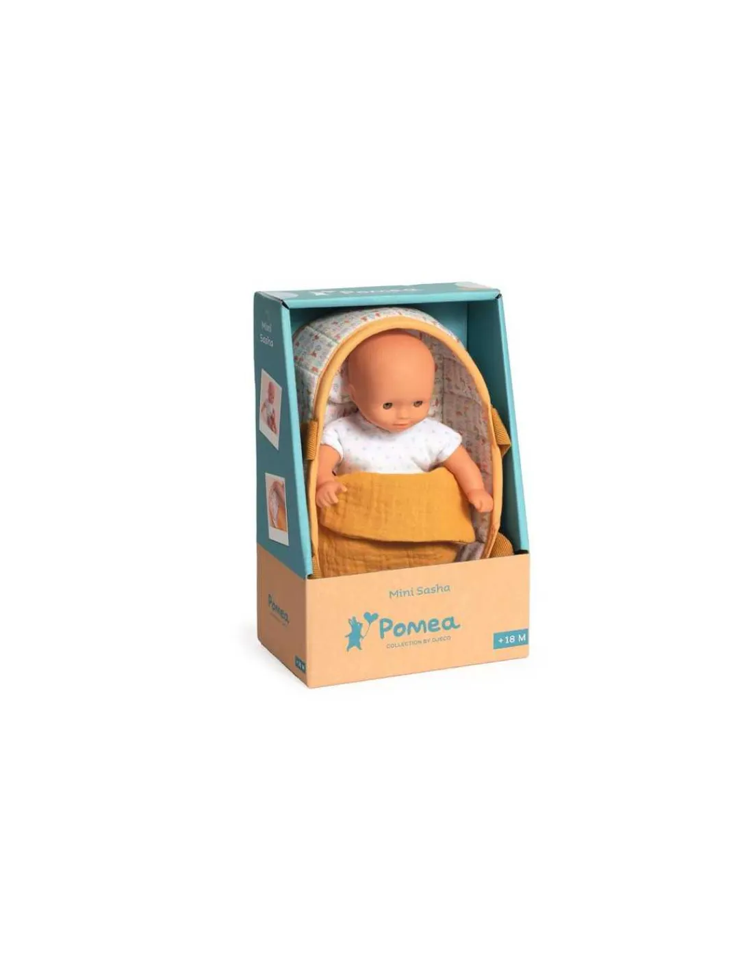 Djeco Poupon et couffin mini Sasha Pomea -