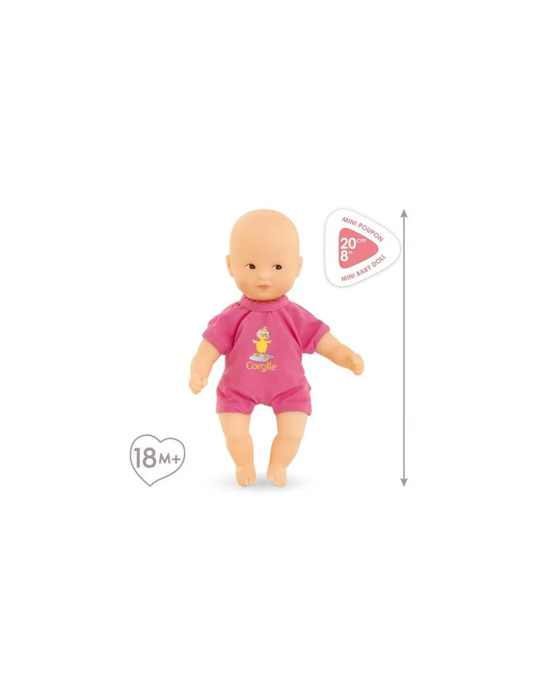 Corolle Poupon mini bain rose -