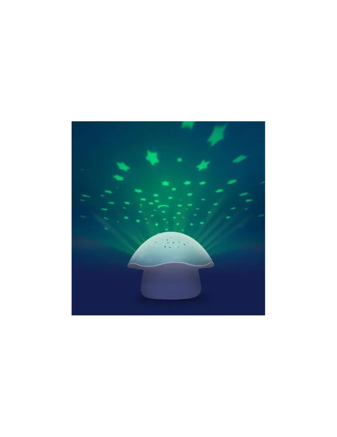 Enfant Pabobo Projecteur d’étoiles Champignon bleu -