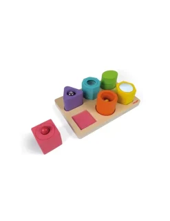 Enfant Janod Puzzle 6 cubes sensoriels -