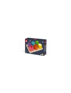 Enfant Janod Puzzle 6 cubes sensoriels -
