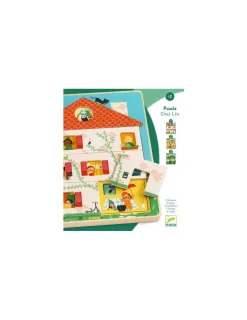 Djeco Puzzle 3 niveaux Chez Léo -