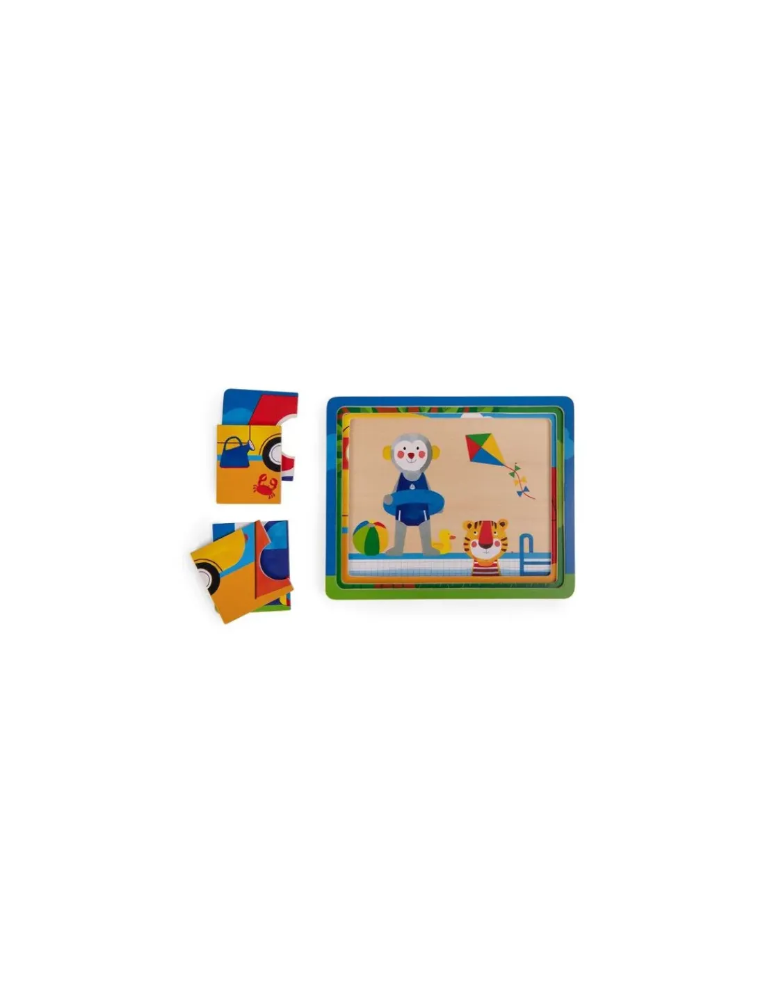 Moulin Roty Puzzle 3 niveaux Les Popipop -