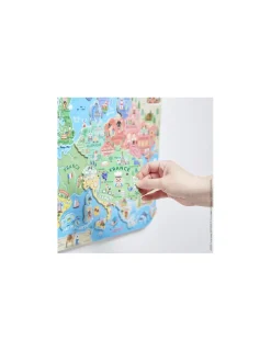 Enfant Janod Puzzle carte d'Europe magnétique -