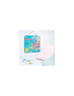 Enfant Janod Puzzle carte d'Europe magnétique -