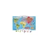 Enfant Janod Puzzle carte du monde magnétique -