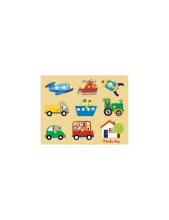 Moulin Roty Puzzle des transports Les Popipop -