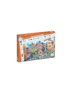 Djeco Puzzle d'observation La ville 200 pièces -