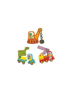 Djeco Puzzle duo articulo véhicules -
