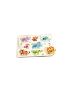 Djeco Puzzle en bois Hippo'n'Co -