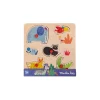 Moulin Roty Puzzle encastrable 5 animaux Les toupitis -