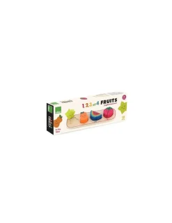Vilac Puzzle encastrement 1,2,3 et 4 fruits Andy Westface -