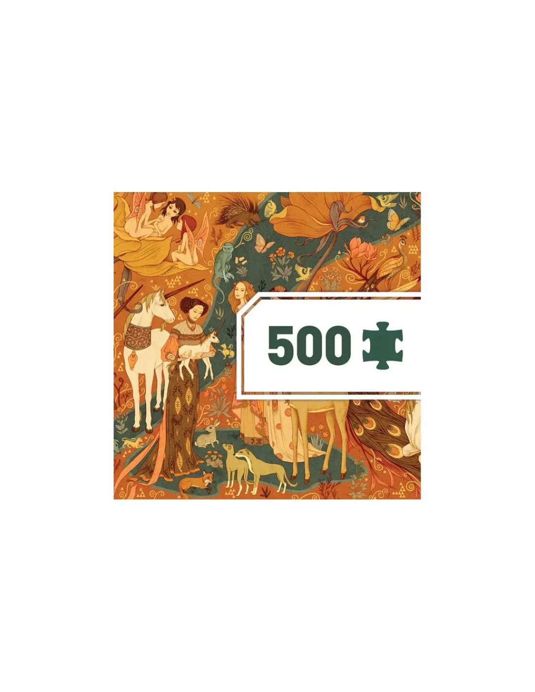 Djeco Puzzle gallery unicorn garden 500 pièces -