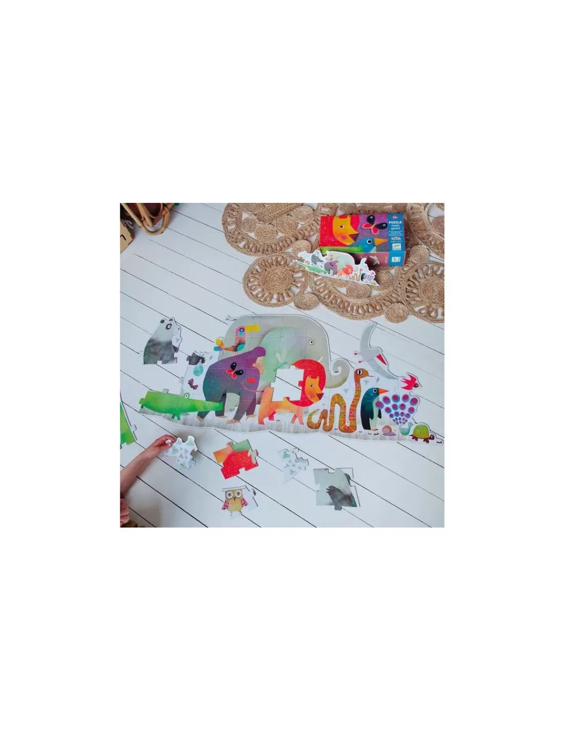Djeco Puzzle géant la parade des animaux -