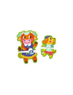 Djeco Puzzle Grands et petits à la ferme -