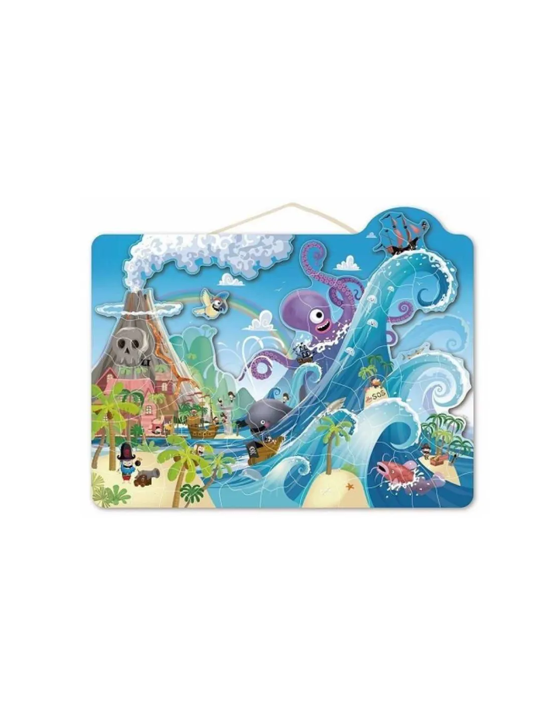 Speedy Monkey Puzzle magnétique pirates 100 pièces -