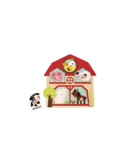 Janod Puzzle musical les copains de la ferme -