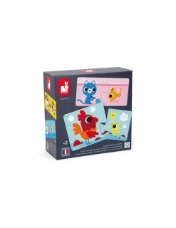 Janod Puzzle Parents et bébé animaux -