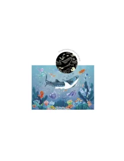 Enfant Moulin Roty Puzzle phosphorescent Sous la mer Les Aventures de Paulie -