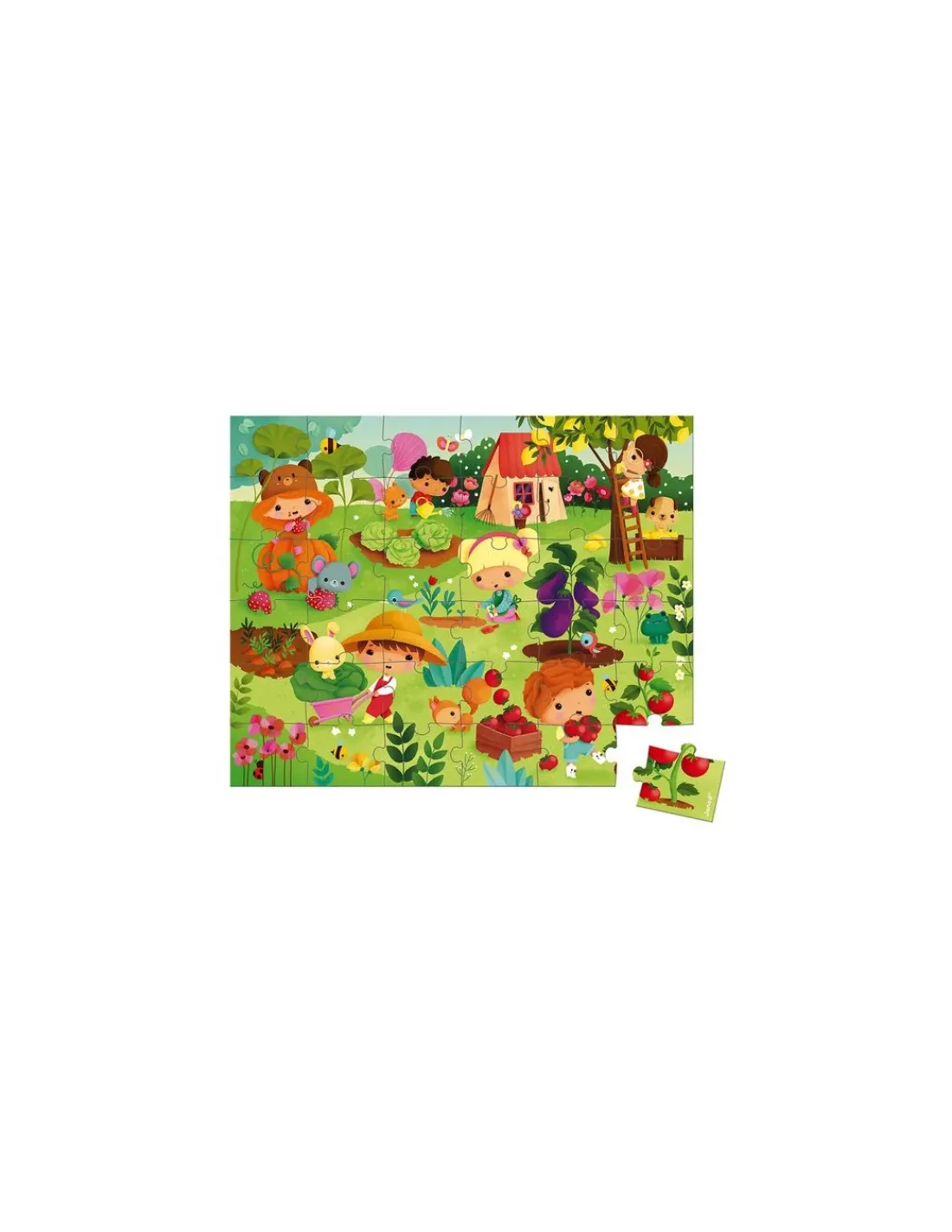 Janod Puzzle potager 36 pièces -