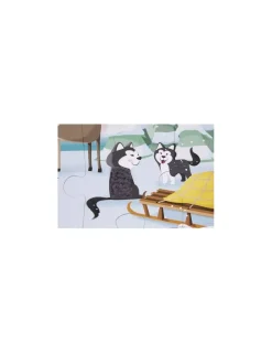 Janod Puzzle tactile la vie sur la banquise -