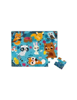 Janod Puzzle tactile les animaux de la forêt -