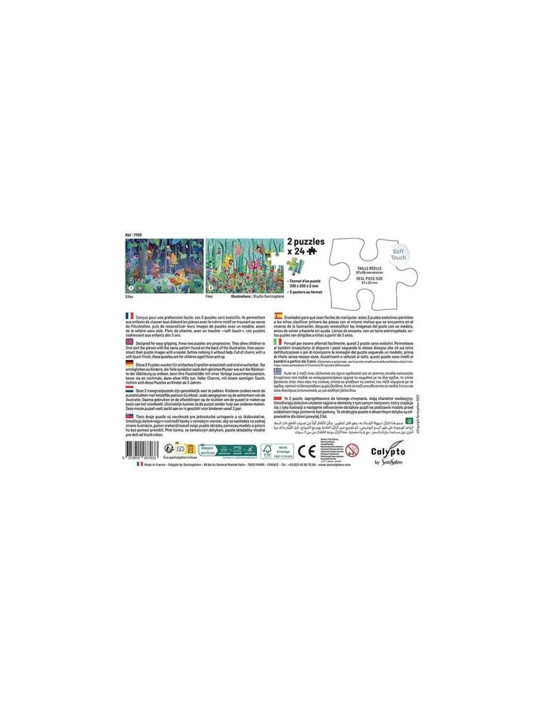 Sentosphere Puzzles Elfes et Fées 24 pièces - Sentosphère