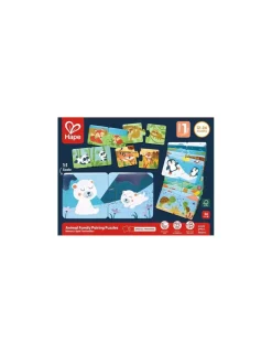 Hape Toys Puzzles Famille d’animaux - Hape