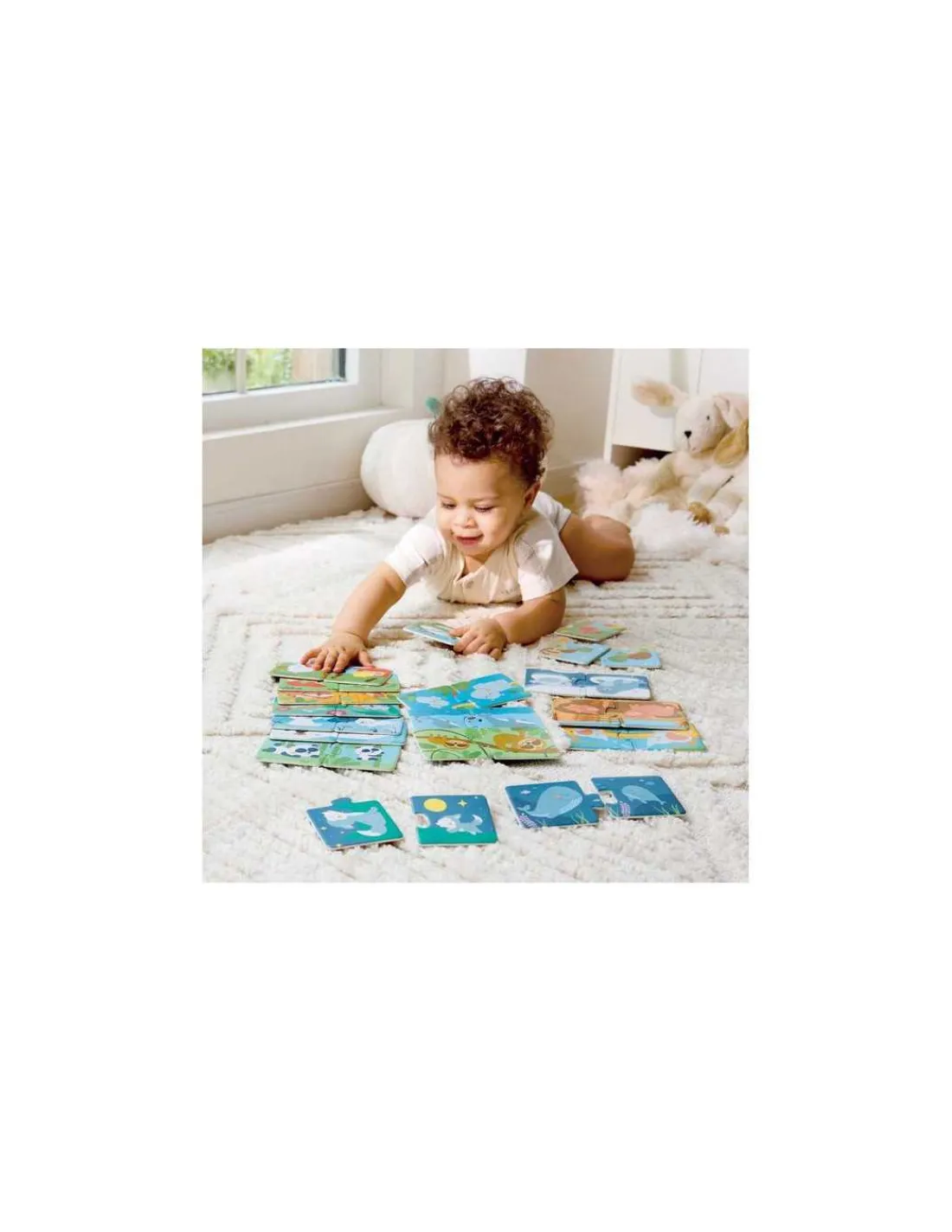 Hape Toys Puzzles Famille d’animaux - Hape