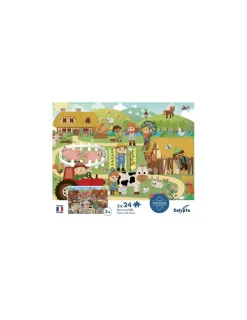 Enfant Sentosphere Puzzles Ferme et Ville 24 pièces - Sentosphère