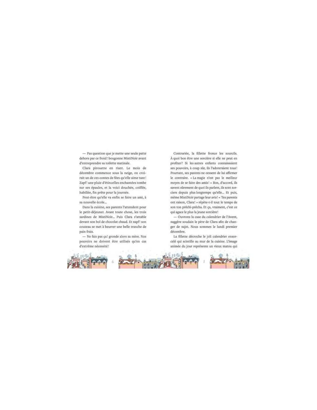 Auzou Roman de l'Avent Le Noël de Clara la petite sorcière -