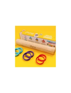 Chefclub kids Rouleau à pâtisserie avec anneaux ajustables -